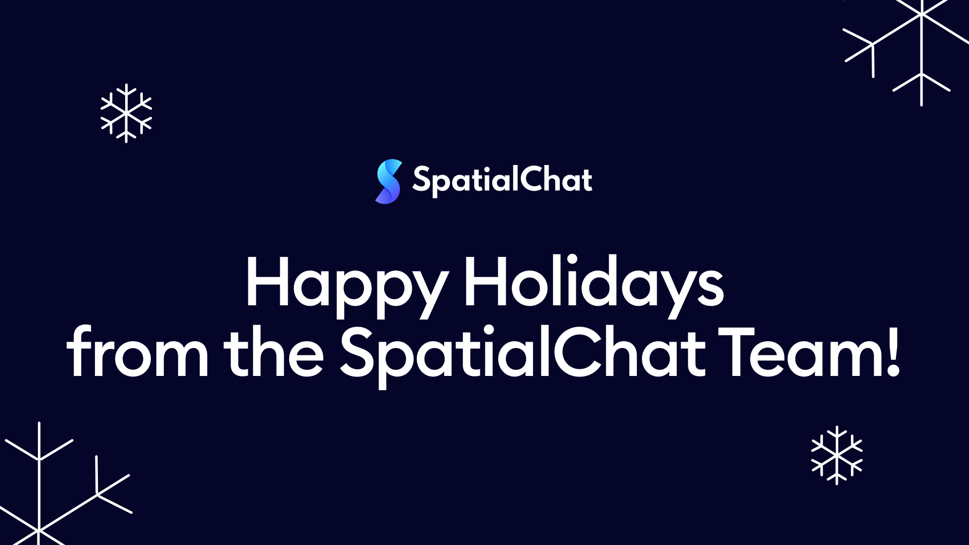 Happy Holidays from the SpatialChat Team!